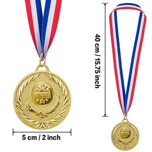 Abaokai 48 Pieces Gold Award Medals Winner Medals Gold Prizes For Sports, Competitions, Party, Spelling Bees, Olympic Style, 2 Inches #TOP1