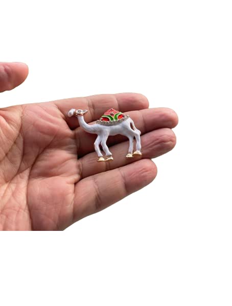 BLUE BEADS Home & Decor Magnets Multi Design Turkish Round Evil Eye Fridge Magnet Refrigerator Sticker Good Luck & Protection Unique Items Home and Office Decorative Car Accessories (White Camel)