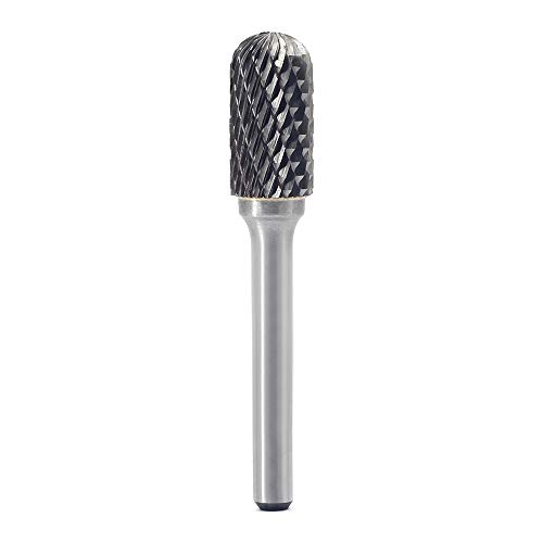 Jestuous Carbide Burrs Sets 10 Pieces Jestuous 1/4 Inch Shank Diameter 5Pcs 1/2 Head Diameter 5Pcs 1/4 Head Diameter For Die Grinder Bits Grinding Cutting Porting thumb #7
