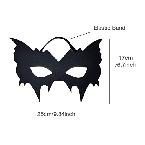 Southsky Halloween Costume Mask Black Eyemask Half Face Mask For,Batgirl,Batboy,Cosplay Party thumb #2