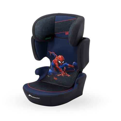 Bebeconfort Marvel RoadSafe i-Size, Seggiolino Auto 15-36 kg, 3,5-12 anni (100-150 cm), Seggiolino Spiderman, Pieghevole, Installazione Cintura, Poggiatesta 14 Posizioni, Authentic Spiderman