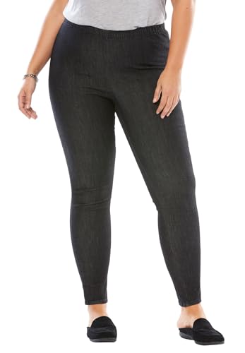 Woman Within Plus Size Petite Fineline Denim Jegging