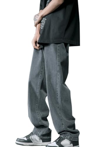 WANLAI Y2K Baggy Jeans Herren Vintage Jeanshosen Teenager Jungen Skateboard...