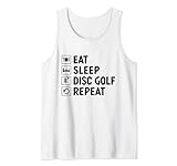 Eat Sleep Disc Golf Repeat For A Disc Golf Player è perfetto per qualsiasi giocatore di frisbee o disc golfista che ama giocare a golf a disco.