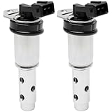Engine Variable Timing Oil Control Valve Vanos Solenoid 2 Pcs - Compatible with BMW 128i, 135i, 325i, 328i, 330i, 335i, 335is, 525i, 528i, 530i, 535i, X3, X5-11367585425, 11367516293, 917-241