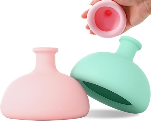Image of Elfzone Chest Percussion Cup Baby - 2PCS - Baby Back Massage Cup,Silicone Burp Clapper for Newborn Milk Feeding