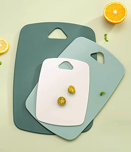 Cutting Boards for Kitchen,Plastic Cutting Board Set of 3, Thick Chopping Boards for Meat Veggies, Fruits