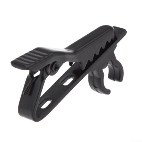 10pcs Protable Lavalier Mic Clips, Metal Lightweight Lapel Tie Microphone Clamp Holder