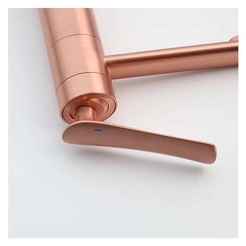 Robinet mitigeur en laiton noir mat et or rose pour vasque design
