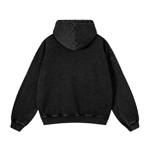 Acid Wash Hoodie Washed Hoodie Women Men Heavyweight Hoodies Unisex Vintage Washed Sweatshirts Oversized Streetwear2