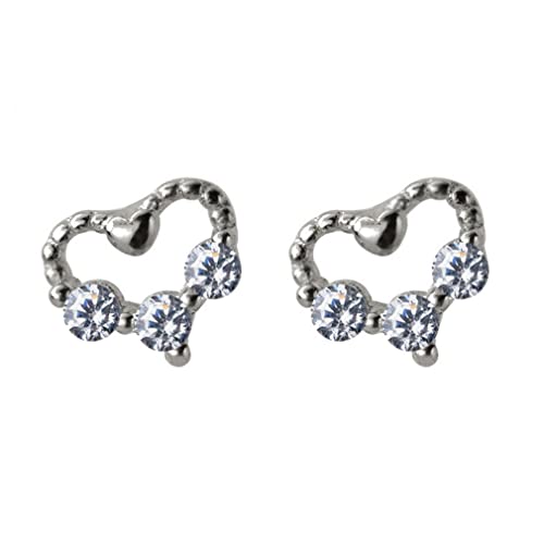 Jewelry Women Tiny Small Heart Stud Earrings Love For Lady