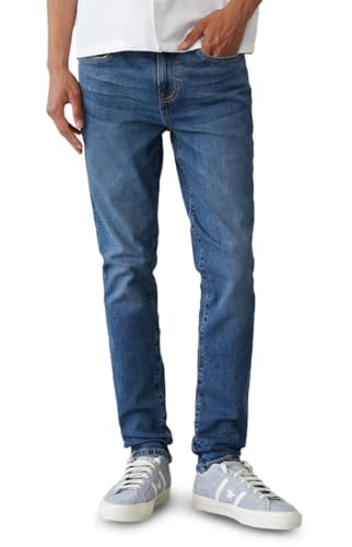 PacSun Men's Bryce Stacked Skinny Jeans Stretch Dark Blue