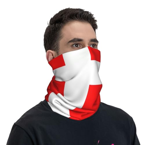 Gargantilla con Estampado de Bandera Danesa para Hombres y Mujeres, Máscara Facial Elástica Versátil, Balaclava Impresa Blanco miniatura 6