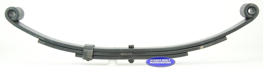 Sturdy Built 25 1/4 inch Double Eye 3 Leaf Spring 2,000lb Capacity