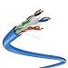 Dripstone CAT6 Ethernet Cable 1000ft Bulk Network LAN Wire 23AWG Solid CCA UTP 550MHz High-Speed Internet Cable Gaming, Streaming, Office, Home Use, Pull Box, CAT 6 Bulk, Stable Connectivity - Blue