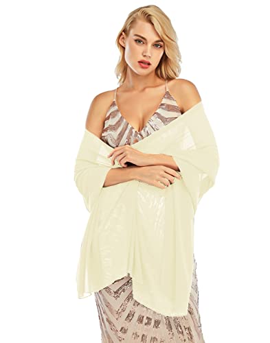 ZIUMUDY Soft Chiffon Shawls and Wraps for Formal Evening Party Dresses