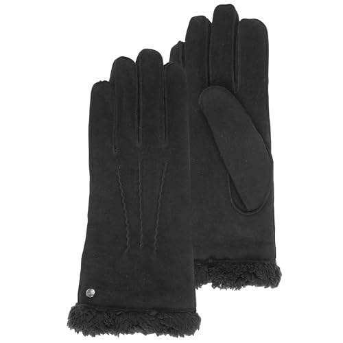 Isotoner - Gants cuir femme (68451) 7.5 - Noir - Taille Medium