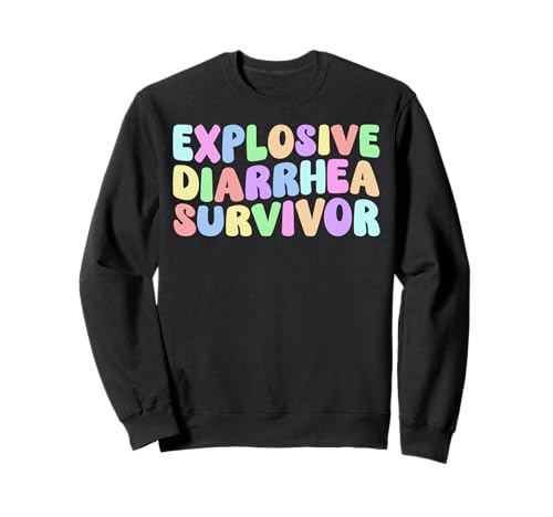 Sobreviviente de diarrea explosiva | Humor para adultos retro divertido Sudadera