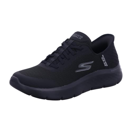 Skechers, Go Walk Flex Grand Entry Donna, Black Textile/Trim, 39 EU