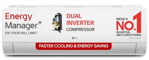 Image of LG 1.5 Ton 5 Star, Wi-Fi & Energy Manager+, DUAL Inverter Split AC (Copper, AI+ Convertible 6-in-1, Diet Mode Plus, 4 Way Swing, HD Filter with Anti-Virus Protection, US-Q19PWZE3, White)