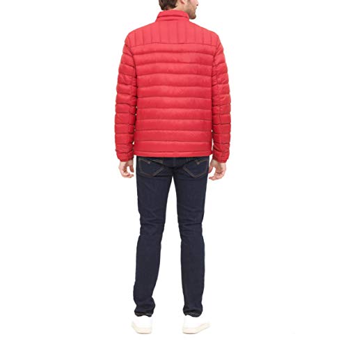 Tommy Hilfiger Men's Lightweight Water Resistant Packable Down Puffer Jacket (Standard and Big & Tall), Crimson, X-Large2