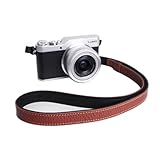 [恵＼イーサン] TP Original 本革カメラストラップ ミラーレス一眼 クラシックカメラ レザーネックストラップ サイズ調整可能 一眼レフ ミラーレス メンズ レディース (ライトブラウン)
