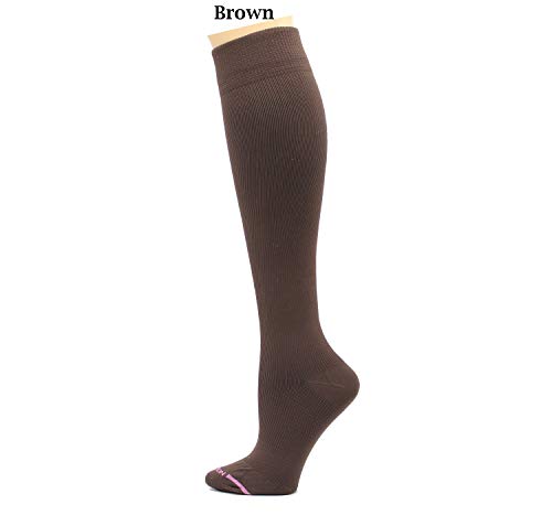 Image of Dr. Motion 3 Pairs Light Summer Bright Fun Graduated Compression Women's Knee-Hi Socks