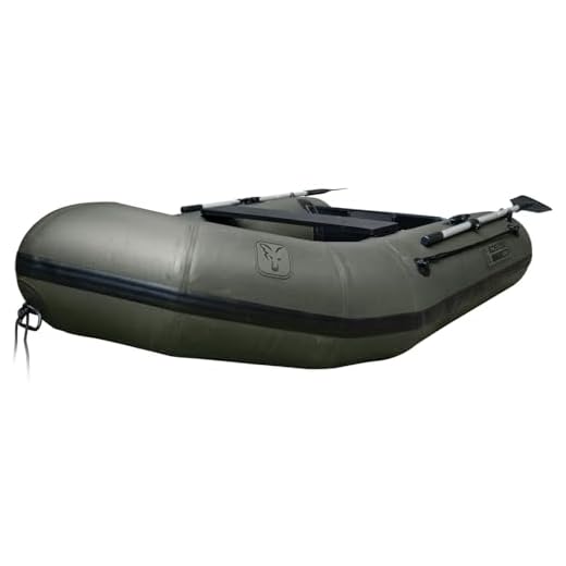 Fox EOS 250 Inflatable Boat Grün 2,50m Schlauchboot zum Karpfenangeln & Wallerangeln, Angelboot, Karpfenboot, Auslegeboot