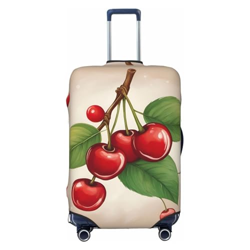 Lovely Sweet Red Cherry 1 Print Luggage Suitcase Cover Protector Luggage Washable Covers With Concealed Zipper
