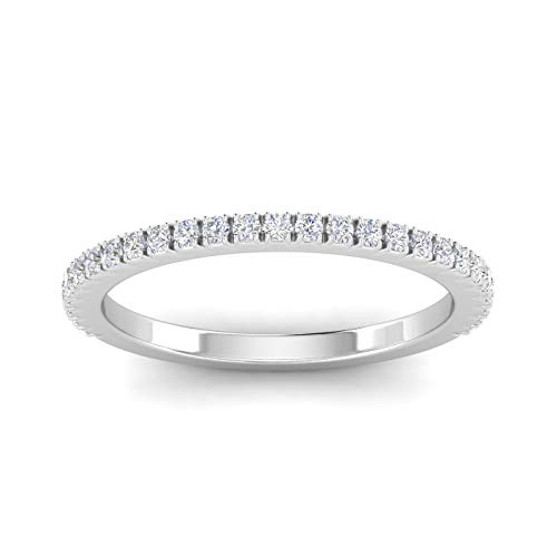 1/4ctw Diamond Wedding Band in 10k White Gold