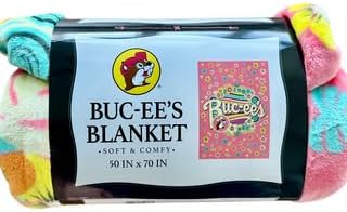 Buc-ee's Blanket, Soft and Comfy Throw, Pink Floral Design, 50 x 70 inches Coral Tropical
