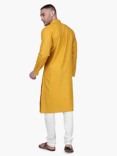 Image of Rajubhai Hargovindas Men's Premium Cotton Solid Kurta