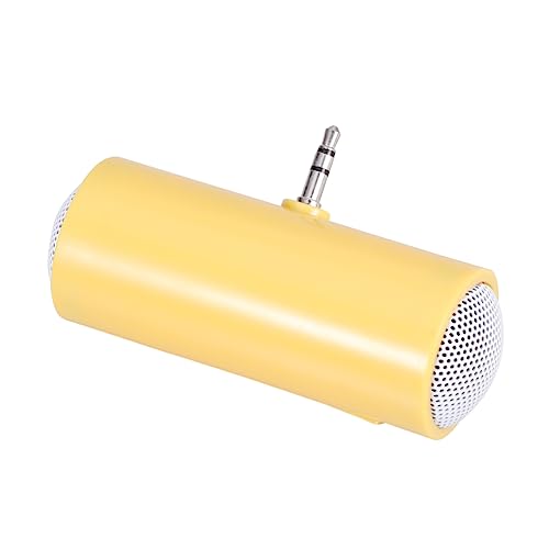 Hemobllo Altavoz Portátil para Teléfono Altavoces Portátiles Barra De Sonido Portatil Altavoces De La Tableta Pequeño Altavoz Portátil Altavoz del Teléfono Inteligente Altavoz Ligero Yellow