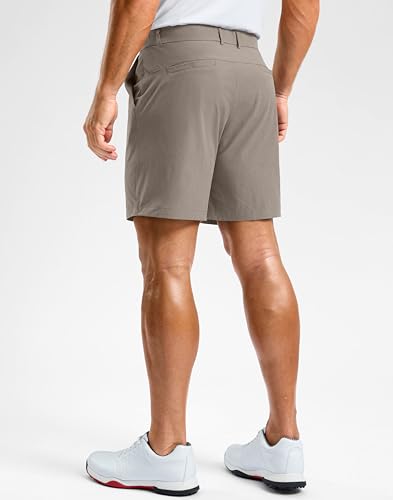 Image of Soothfeel Men's Casual Shorts 5 /7 /9 Inch Golf Dress Shorts for Men Flat Front Work Lightweight Quick Dry with 4 Pockets