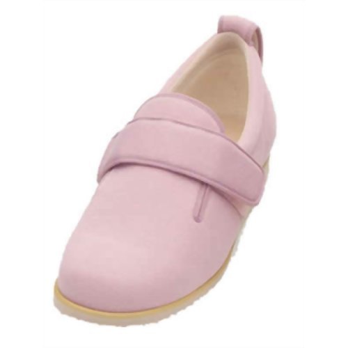 介護シューズ あゆみ ダブルマジックII 施設・院内用 ピンク Sサイズ(21.0~21.5cm) 足囲5E 片足(左足)