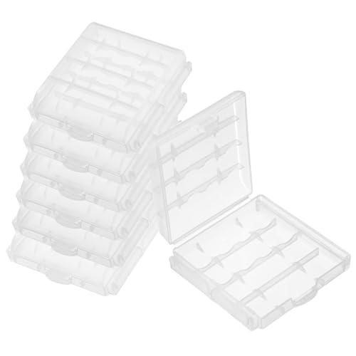 hrsyyl 6pcs AAA Battery Storage Case Holder Box AA Battery Storage Case
