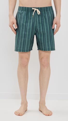 Rhythm Men's Paisley Stripe Beach Shorts 6"2