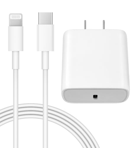 iPhone 14 13 12 Charger Fast Charging 20W USB C Wall Charger with 6FT Cable
