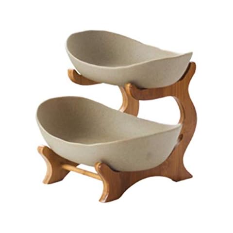 JHNEA Obstkorb früChtekorb Etagere, Creative Arbeitsplatte Keramik Obst Etagere Etageren Cover
