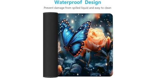Tapis de souris grand format imperméable pour éviter les glissements de bureau - 7