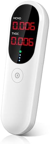 Air Quality Monitor,Indoor Formaldehyde Detector, TVOC Tester for Indoor Air Pollution Detection - Confined Space Test Air Quality for Home,Office and Various Occasion (Black)