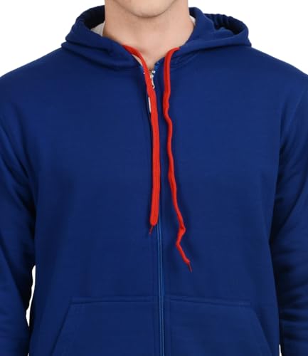 Image of Scott International Men's Solid Cotton Hoodies for Men, Trendy and Comfortable Sweatshirts for Men, Stylish Winter Wear with Hood and Pockets, Fashionable Hooded Sweatshirts
