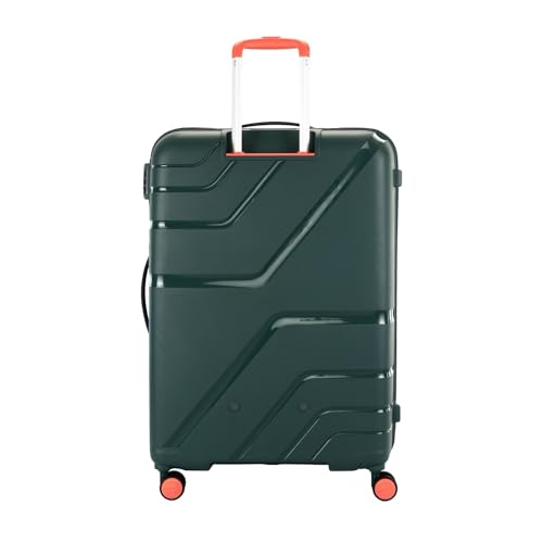 Image of American Tourister Upland Sport | Check-in Trolley Bag (79 cm) | 360 8 Wheel Travel Luggage | Hard Case Polypropylene Suitcase | Mounted Combination Lock | Forest Green
