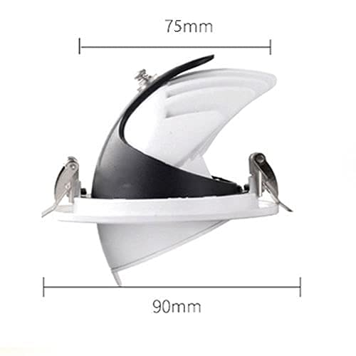 Spot de plafond encastré LED orientable : Éclairage directionnel blanc pour cuisine