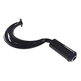 HXGXKBQ 44mm Exhaust Pipe With Silencer for 2 Stroke 80cc 66cc 60cc 49cc Engine Gas Motorized Bicycle Motor Bike Parts Black