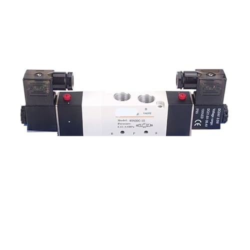 Électrovanne 4V430C-15 évite les pertes d'air sur vérin double effet - 5