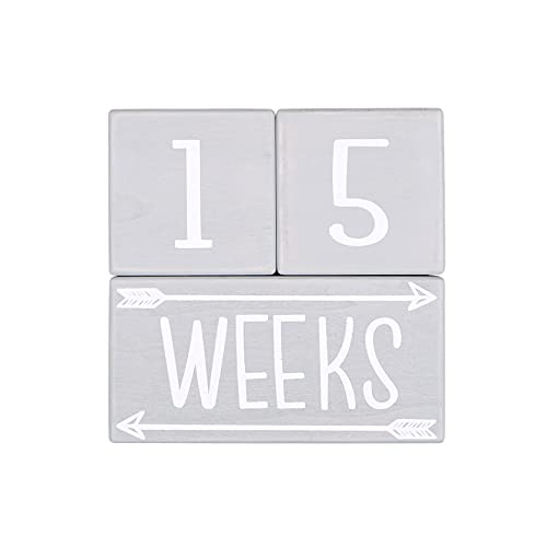 The Peanutshell Grey and White Milestone Blocks