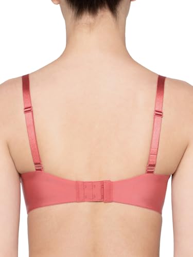 Image of Triumph T-Shirt Bra For Women Wired Padded Body Make-Up Series Seamless Everyday Lingerie Lycra Xtra Fine Breathable Fabric Second-Skin Smooth 3 /4 Cup Support Invisible Underwire Pack Of 1