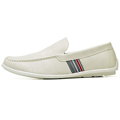Kit 2 Pares Sapato Mocassim Zaru Gorgeus R3000 e R3002 (41, Branco/Gelo)