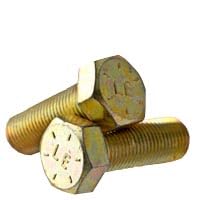 5/16"-24 x 1-1/4" Hex Cap Screws, Grade 8 Alloy Steel, Zinc Yellow 100 Pack